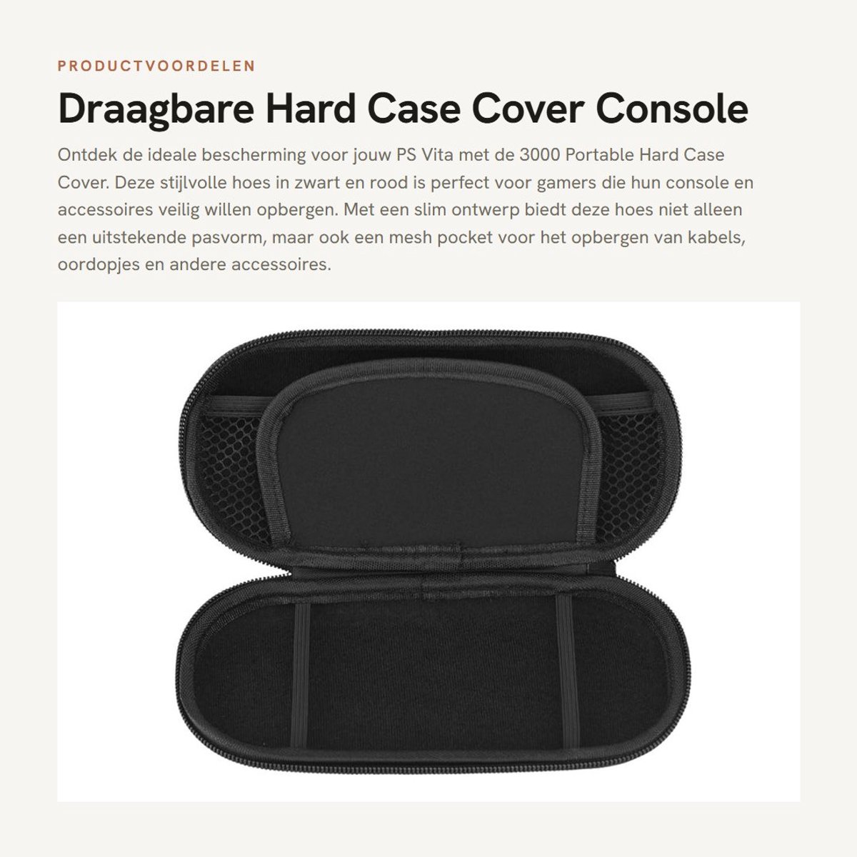 Dailygoods - Draagbare Hard Case Cover - Console Bescherming - Compact Formaat - Waterdicht en Schokbestendig - Accessoires Organizer - Geschikt voor...