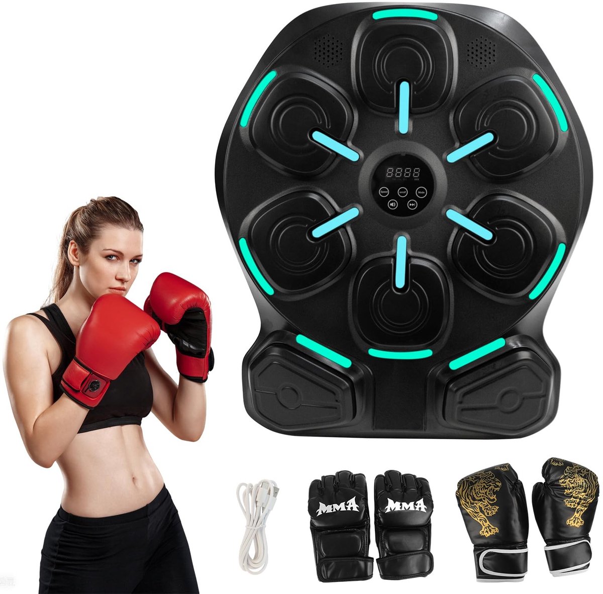 Dailygoods - Muziek Boksmachine met 9 Trainingsmodi voor Thuisfitness