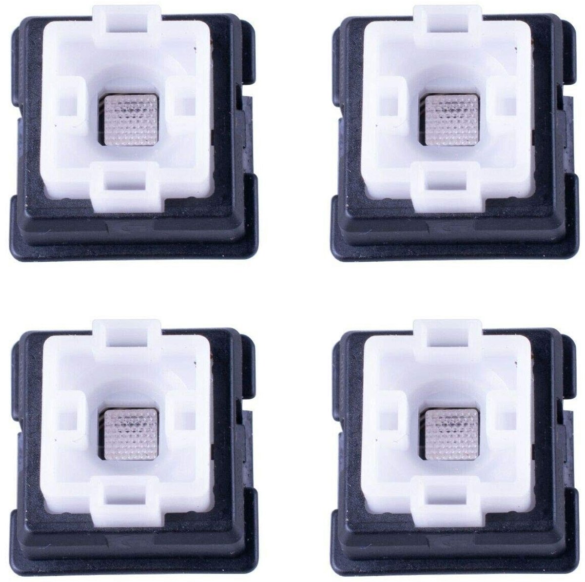 Dailygoods - Romer G Schakelaars - Toetsenbord Vervangingen - 4 Stuks - Zwart/Blauw/Grijs - Mechanische Schakelaars - Geschikt voor Logitech G-serie