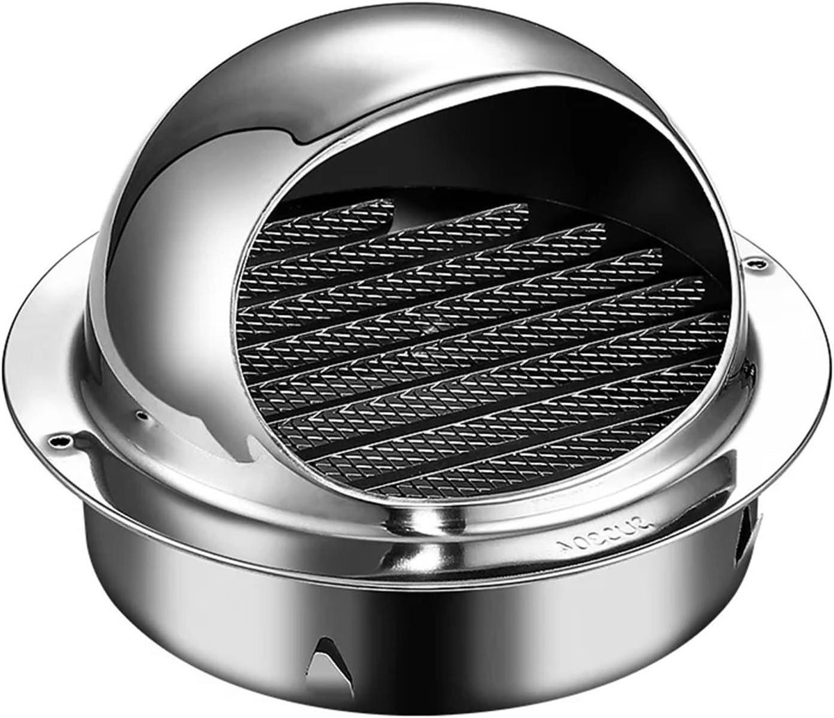 Ventilatie Roosters - Lucht Roosters - Lucht Circulatie - Regenproof RVS - 100mm - Zilver