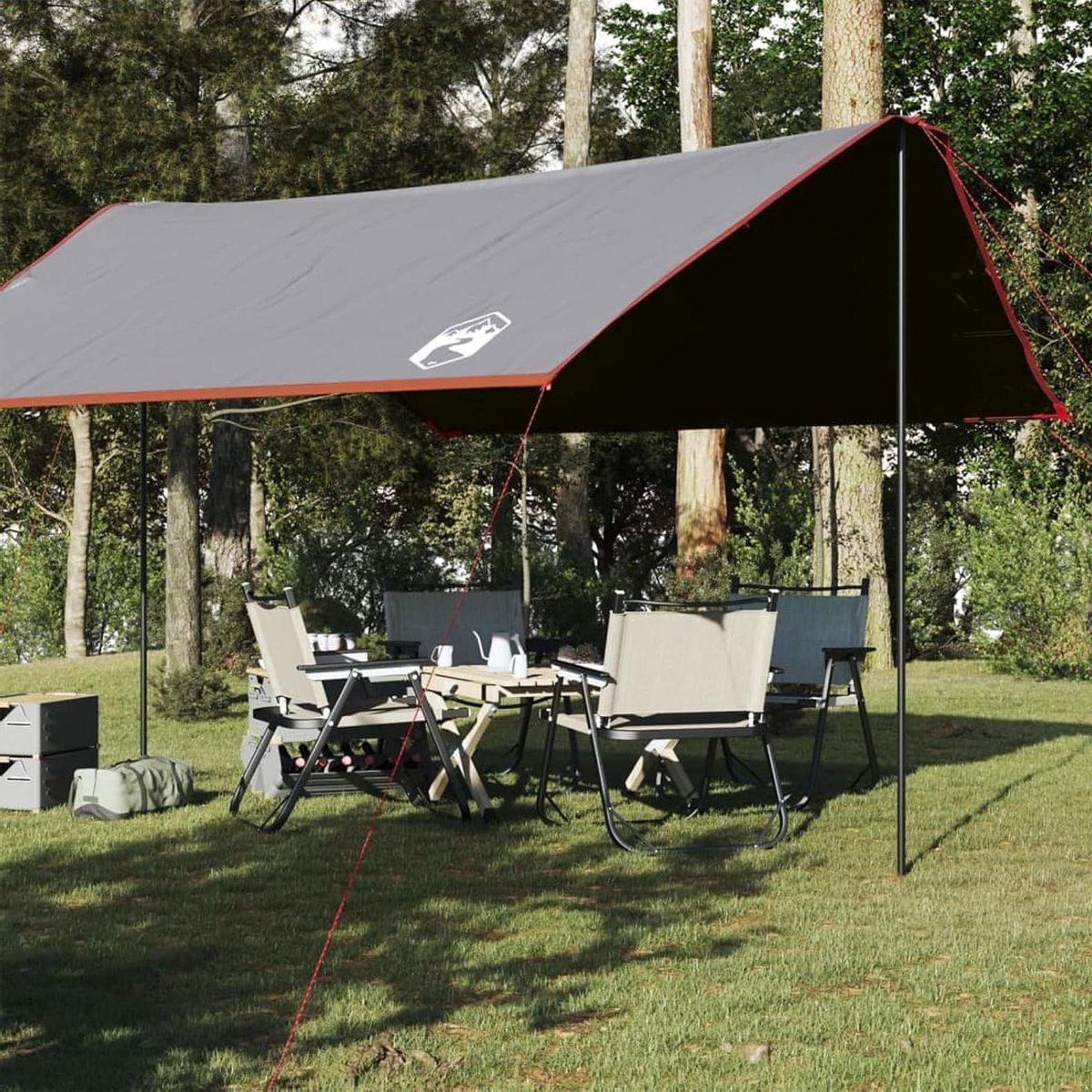 Tentzeil - Zonnezeil Luifel - Outdoor Bescherming - Waterdicht Oxford Materiaal - 430 x 380 x 210 cm - Oranje
