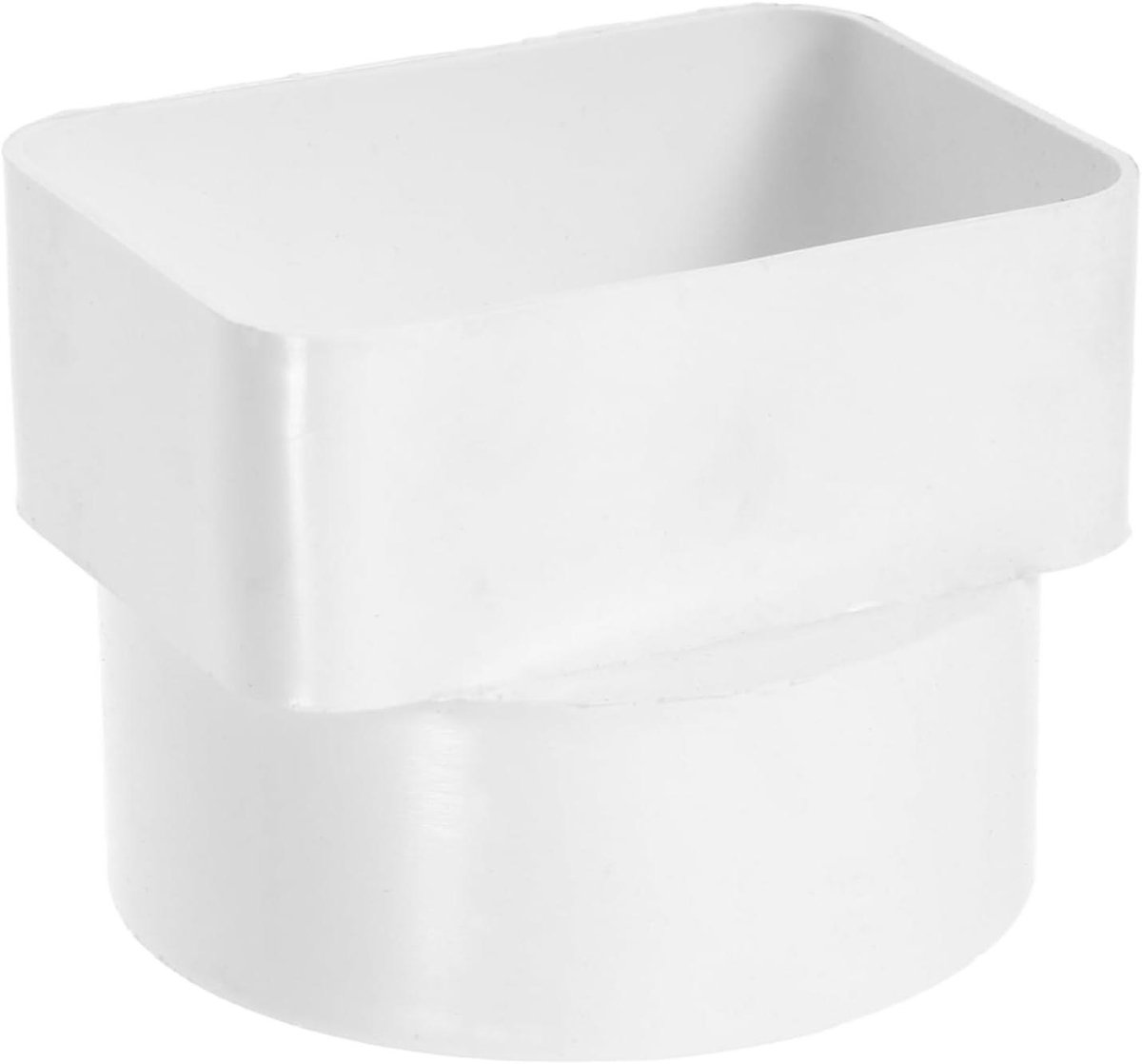 Regenpijp Adapter - Regenpijp Oplegger - Regenwater Opvangen - Efficiënte Waterafvoer - 8.4 x 8 x 6.4 cm - Beige