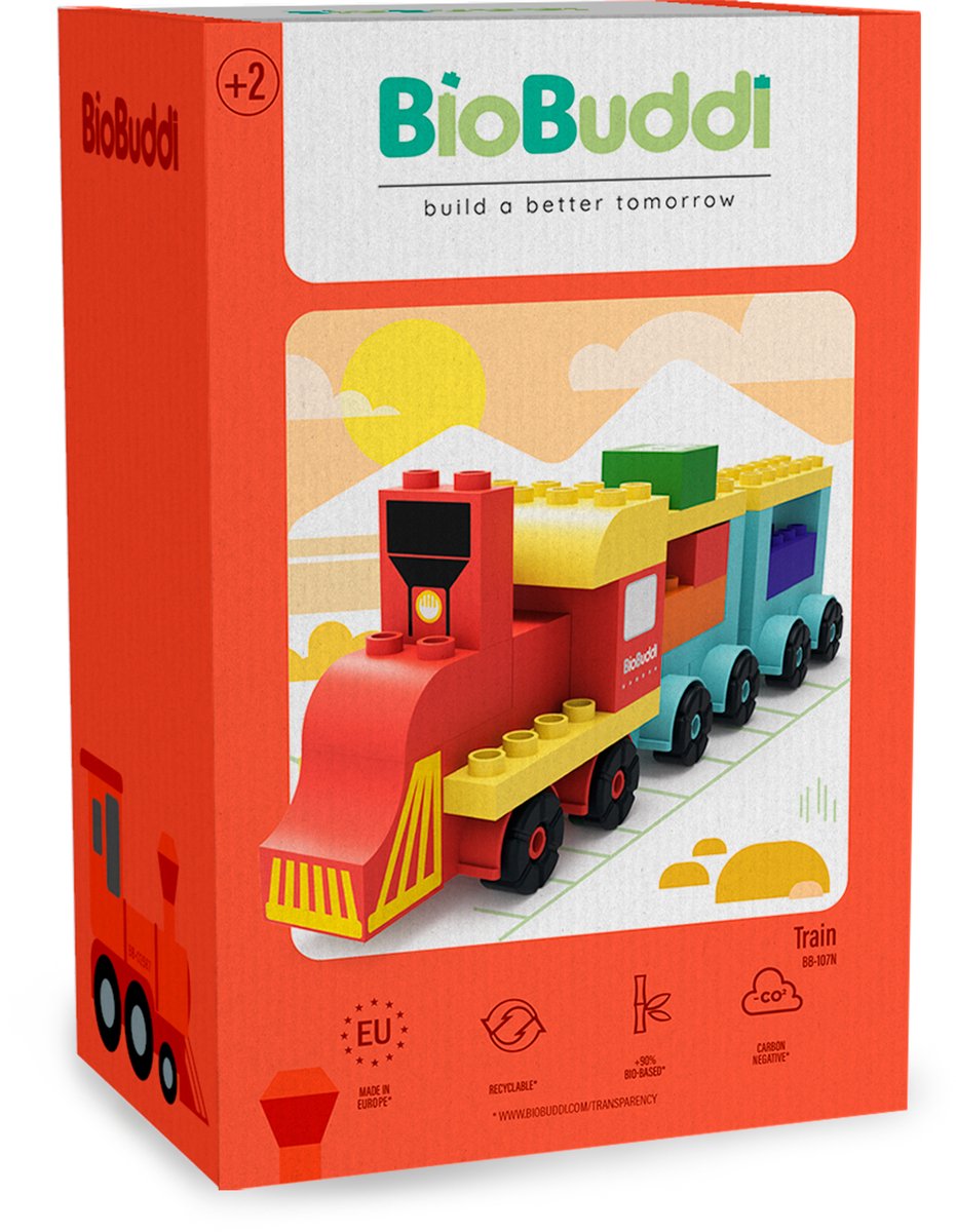 BioBuddi - Trein bouwblokken