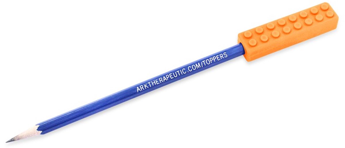ARK Therapeutic kauwbare potloodtopper sensorisch speelgoed oranje XXT.