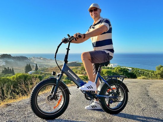 SAMEBIKE LOTDM200-II Elektrische Fatbike - 20*4 Inch - 48V 13Ah - 90KM Bereik - NFC LCD Display - 250W Motor - Dubbel Vouwbaar - Zwart van Merkloos — afbeelding 2