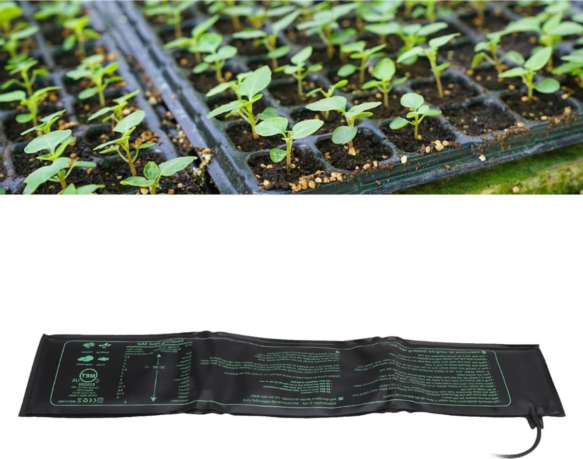 VIN® Warmtemat Planten - Waterdicht - Kweekmat – Kweekmat Verwarmingsmat - Kweken - Propagator – Mogelijk Voor Terrarium