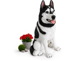 Tuinbeeld hond - 86 cm - husky