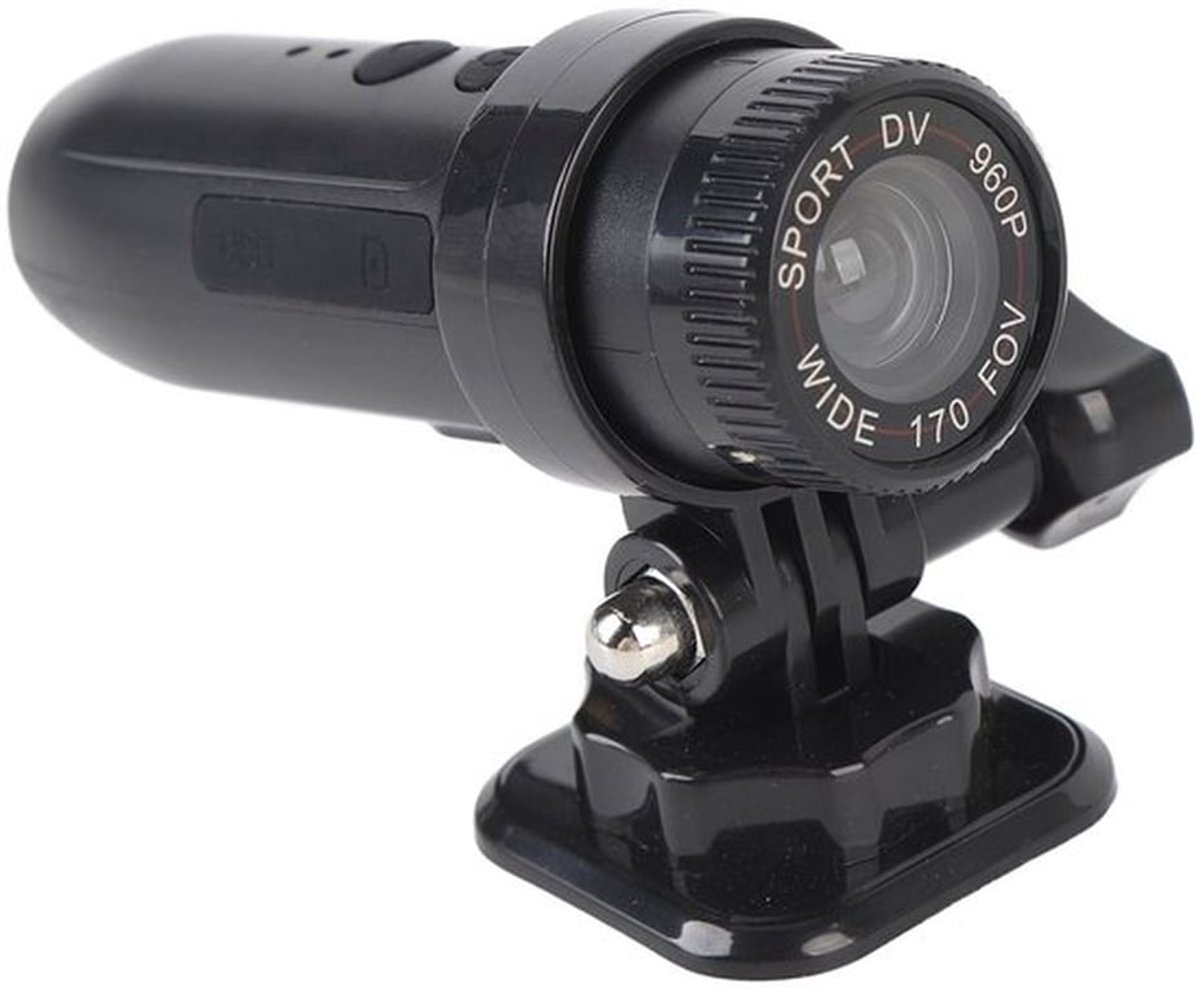 Fietsmotorhelmcamera, 1080p mini-sportvideo-actiecamera, waterdichte fietsvideocamera, 170° groothoekcamcorder, actiecamera-camcorder voor fiets en motorfiets in de