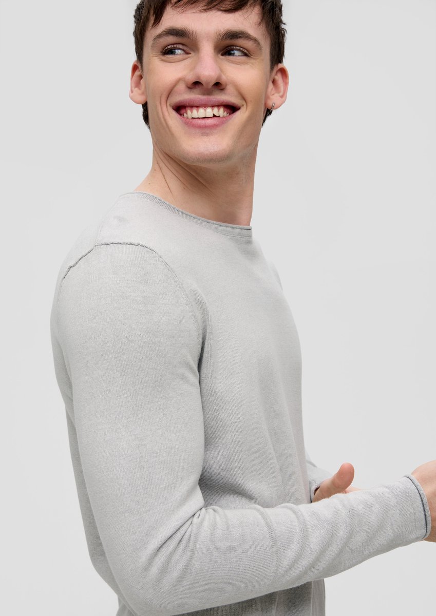 Qs Men-Pull--90W0 GREY/BLACK-XXL