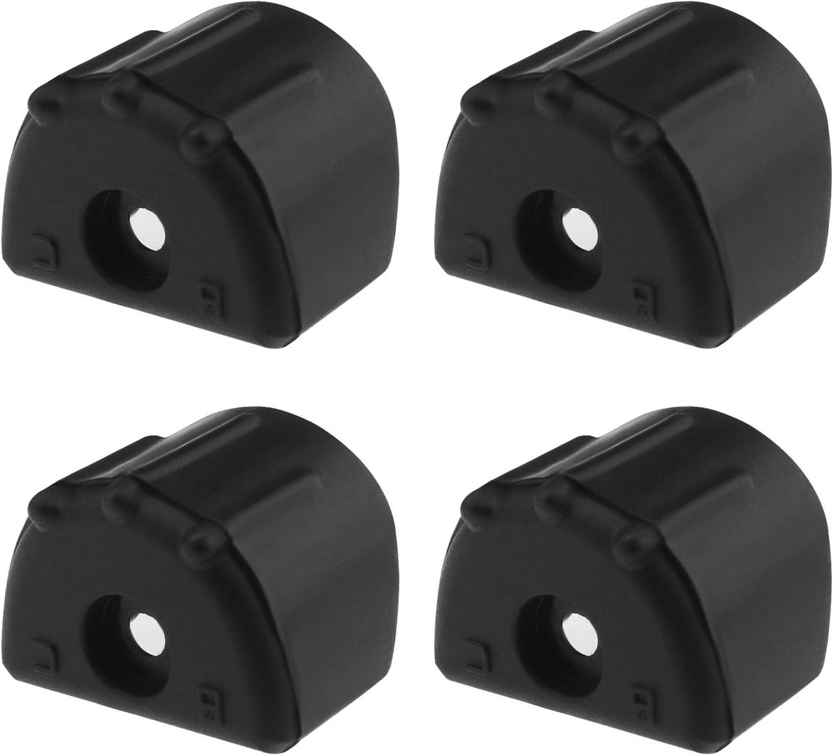 4 Stuks RC Schokabsorptie Covers voor Op afstand Bediening Auto's - Demping, Bescherming, Accessoires - Zwart 1/8 1/10