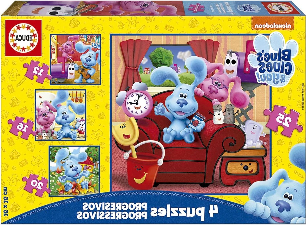 Educatieve Puzzels - Kinderspellen Legpuzzels - Cognitieve Ontwikkeling - 4 Progressieve Moeilijkheidsgraden - 16 x 16 cm - Divers