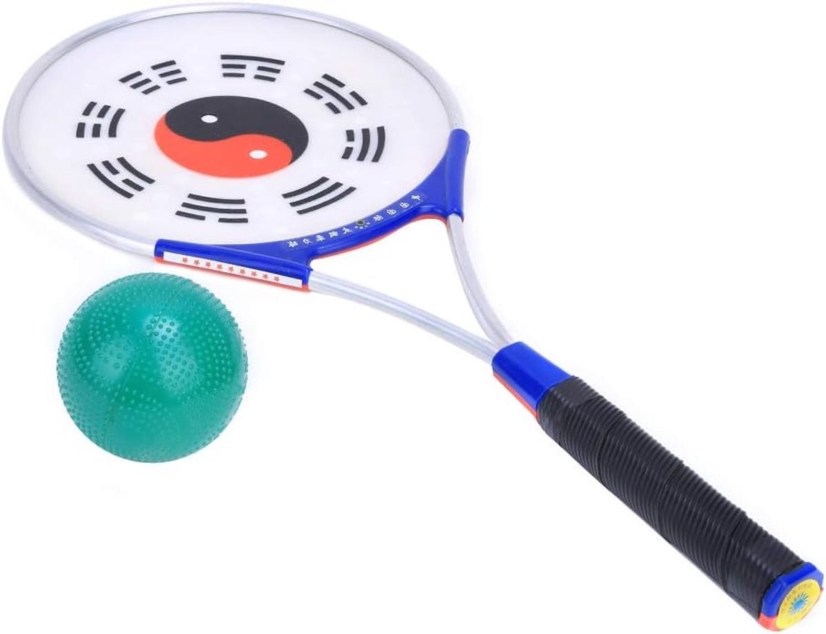 Aluminium Handvat Tai Chi Racket met Siliconen Bal voor Senioren Fitness en Oefeningen, Ideaal voor Taiji en Balansoefeningen