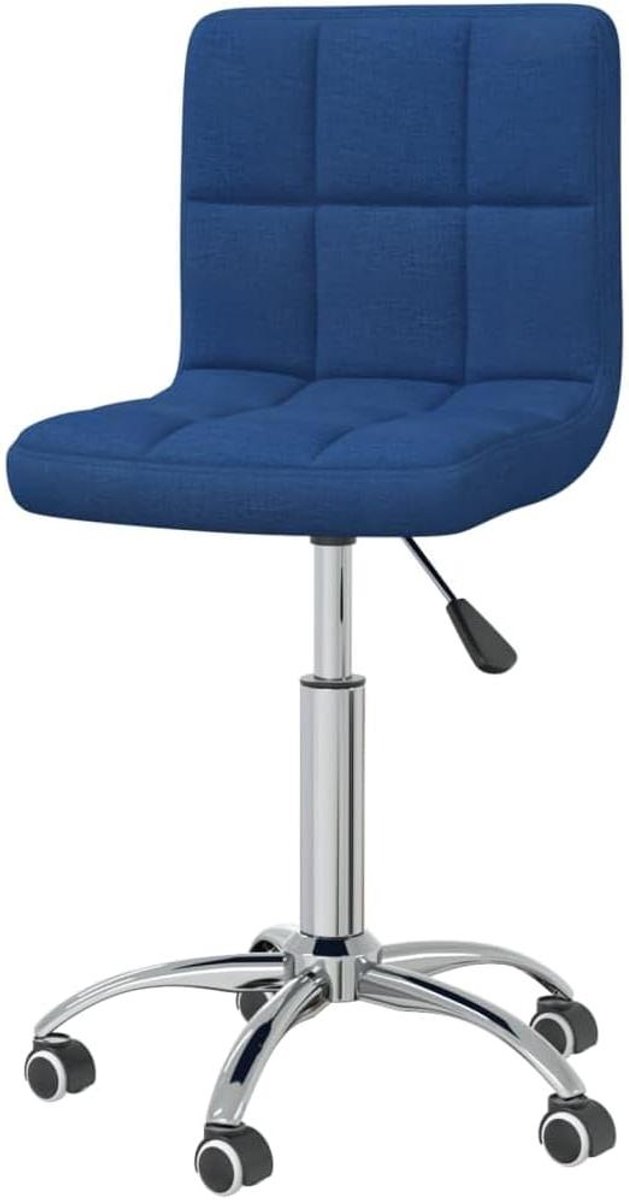 Eetkamerstoel Draaibaar - Stoel Blauw - Comfortabel Zitten - Verstelbare Zithoogte - 40 x