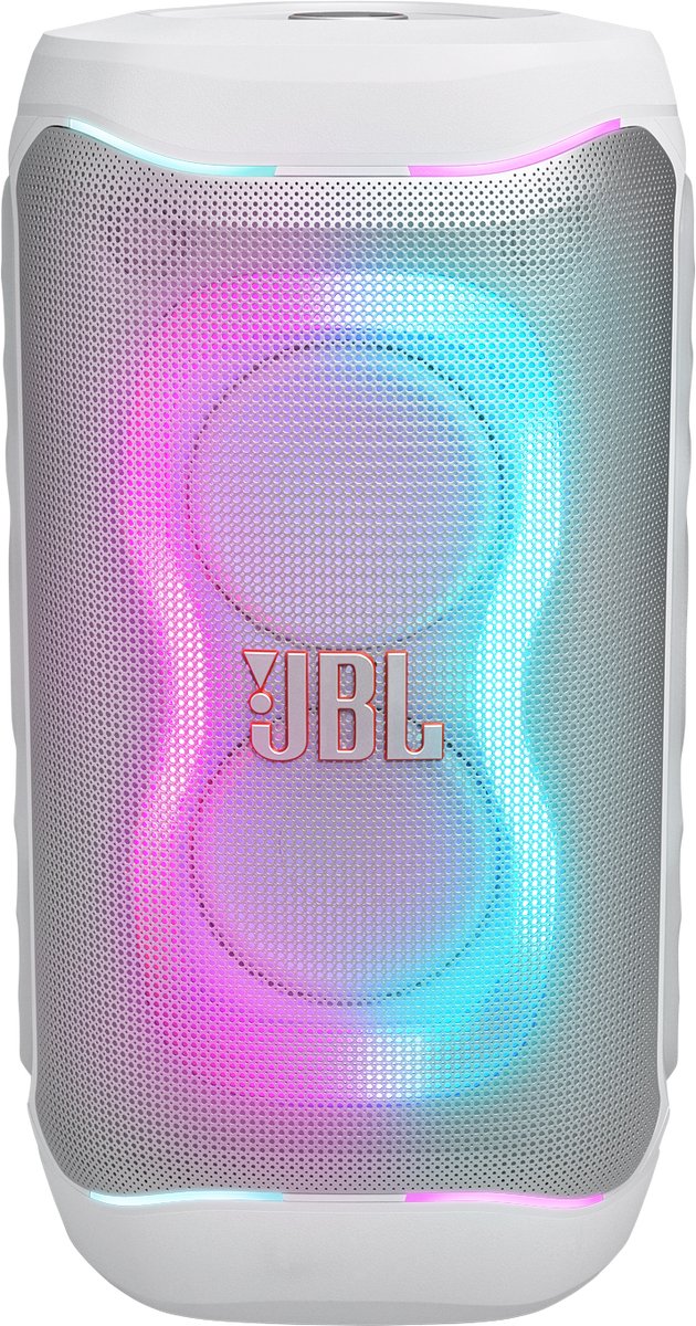 JBL PartyBox 130 - NIEUW - Draadloze Bluetooth Party Speaker - Opvouwbare Handgreep - Spatwaterdicht - LED verlichting - 15 uur - Wit thumbnail 2