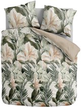 Dekbed-Discounter - Fresh and Co Dekbedovertrek 140 x 200/220 cm - Korte instopstrook - Wasbaar op 40 graden - Inclusief 1 kussensloop - Vintage Botenica