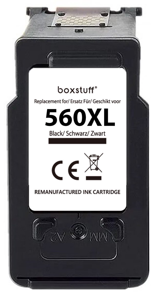 Boxstuff Inkt geschikt voor PG-560XL – Inkt Cartridge voor Canon Pixma TS5350 / TS5351 / TS5352 / TS5353 / TS7450 / TS7451 / TS5350A / TS5400 Series / TS5450 / TS7450 Series / TS5355 Printer - Pack Zwart
