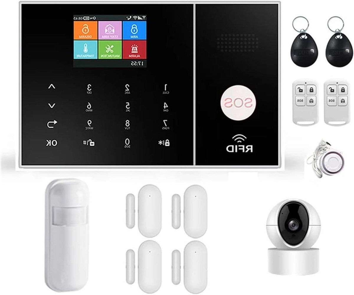 Alarmsysteem Huis - Beveiligingssysteem Draadloos - Huis Beveiligen - APP Afstandsbediening - 180mm - Wit