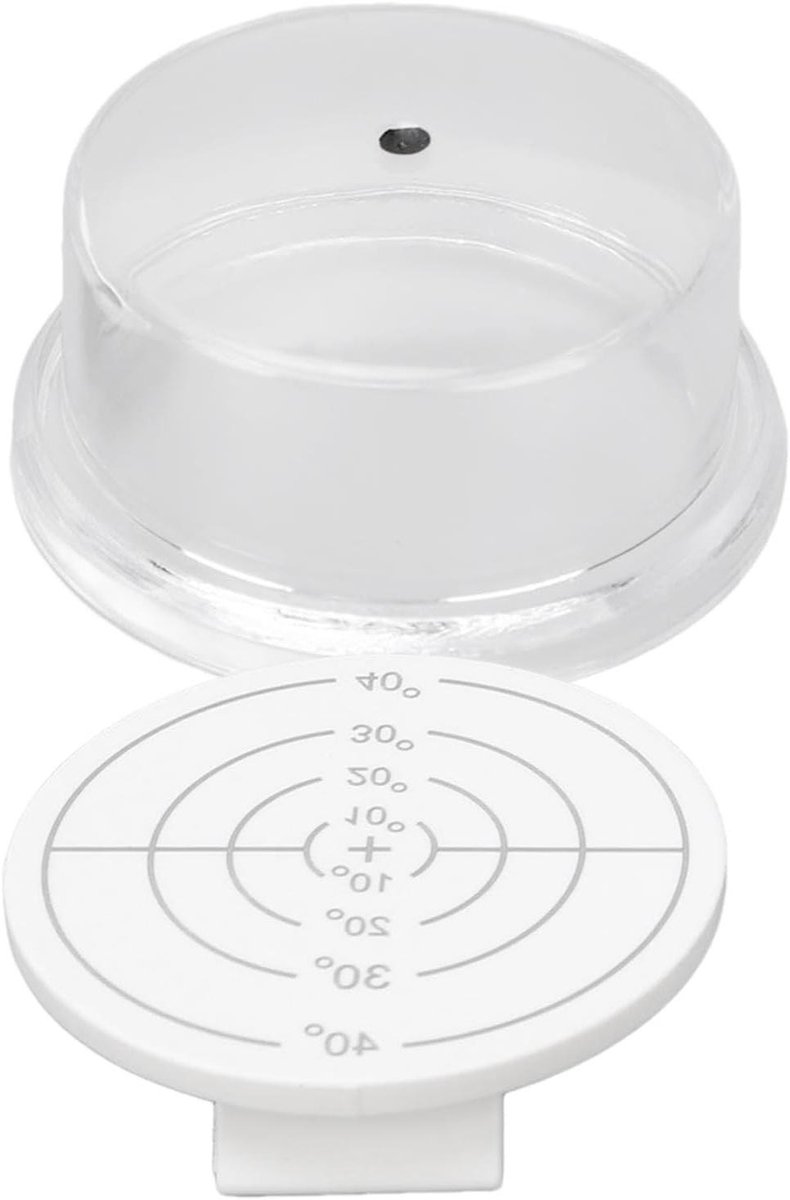 Zonnehoekgids - Zonnepaneelmeter Hoekzoeker - Energie-efficiëntie Verbeteren - Verstelbare Zonnekracht - 10 x 5 x 6 cm - Wit