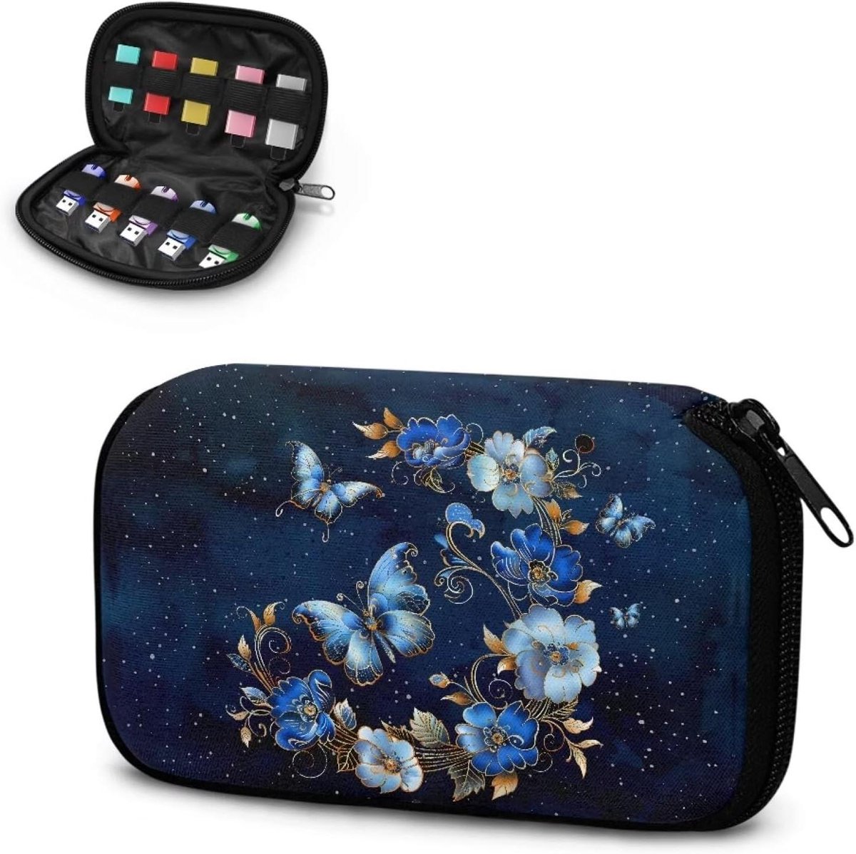 USB Flash Drive Opbergtas - Opberger Houder - USB Sticks Organiseren - 10 Pouches Inclusief