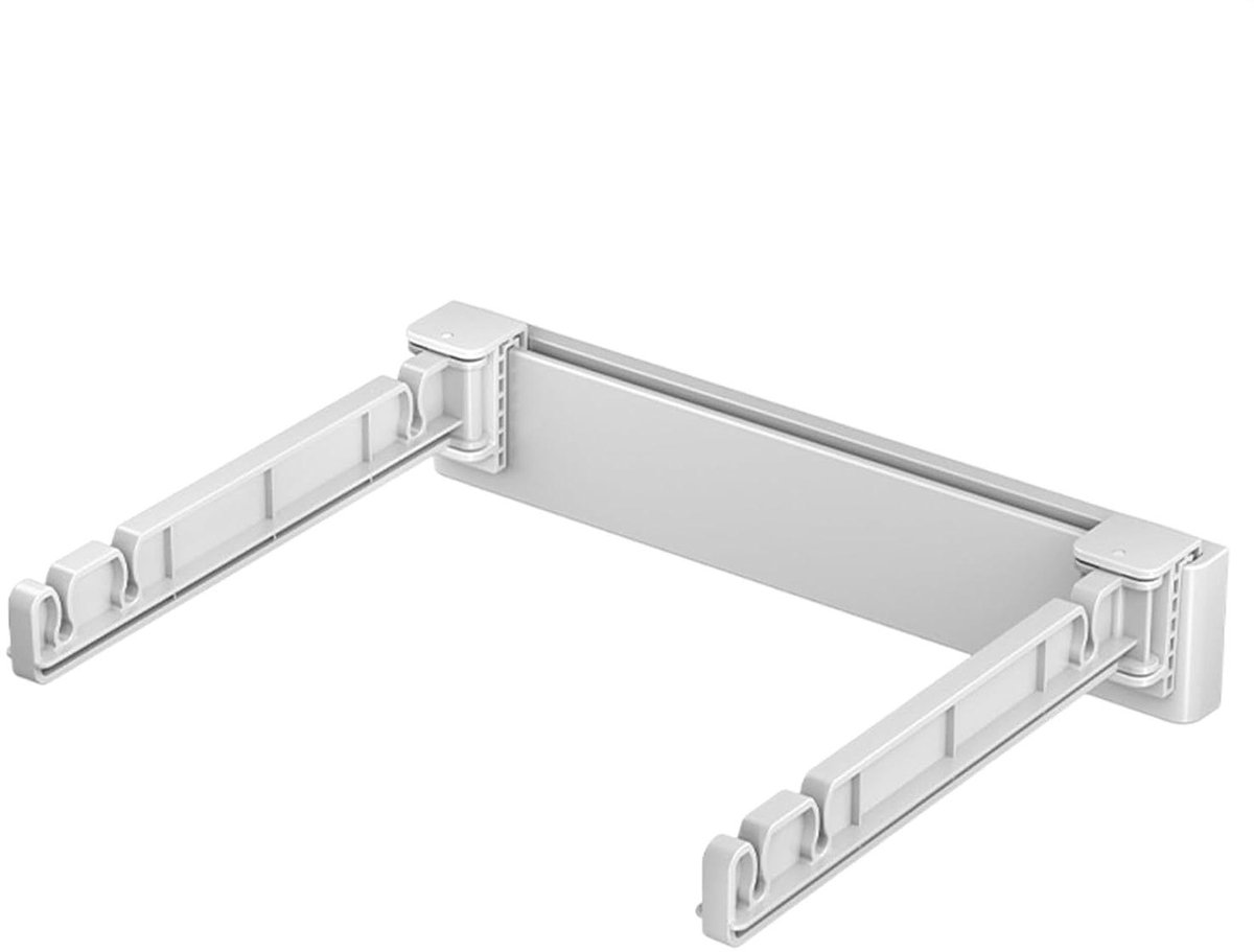 Vuilniszakhouder - Afval organizer - Afval scheiden - Opvouwbaar ontwerp - 26 x 6 x 7 cm - Wit