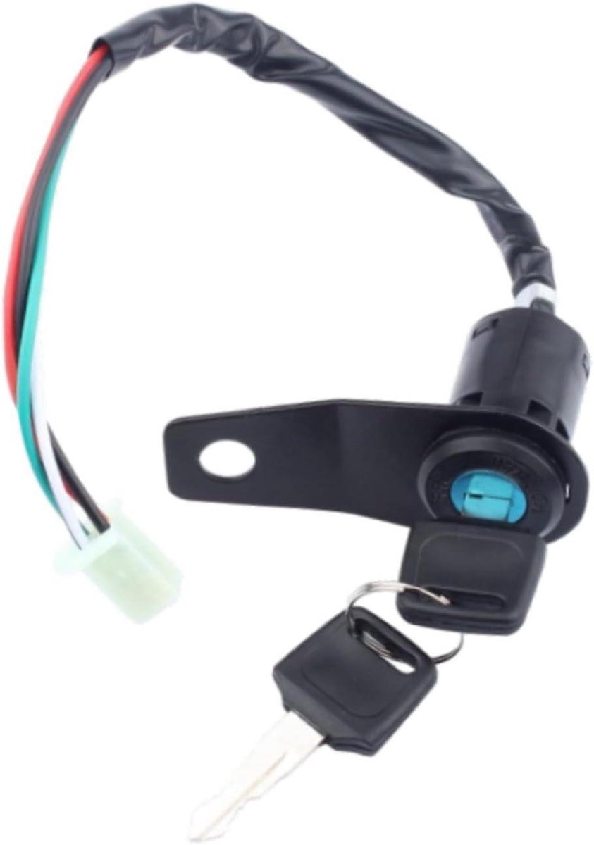 Contactslot met sleutels - Startschakelaar motorfiets ATV - Voertuig beveiligen - Stevig metaal - 8.3 cm beugel - Zwart