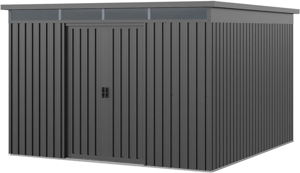 GFP Primeyard Tuinschuur metalen 260x280x200 cm tuinhuis grijs