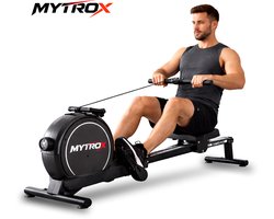Mytrox Roeimachine - Inklapbare Roeitrainer met App - Magnetisch Roeiapparaat - 16 Weerstandsniveaus - Stil & Compact - Geschikt tot 120kg
