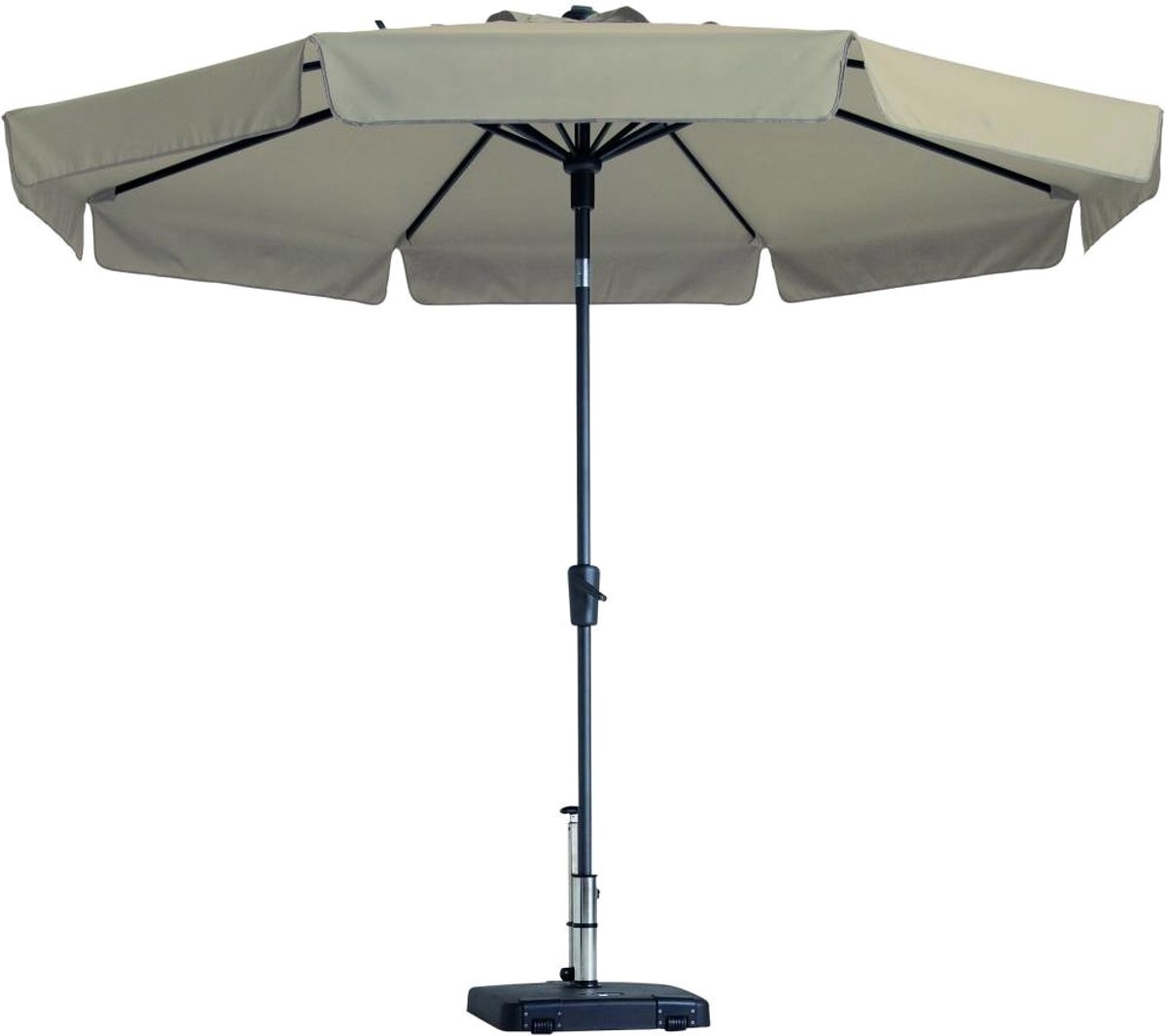 Bol.com Madison Flores Parasol - stokparasol - Ø300cm - ecru aanbieding