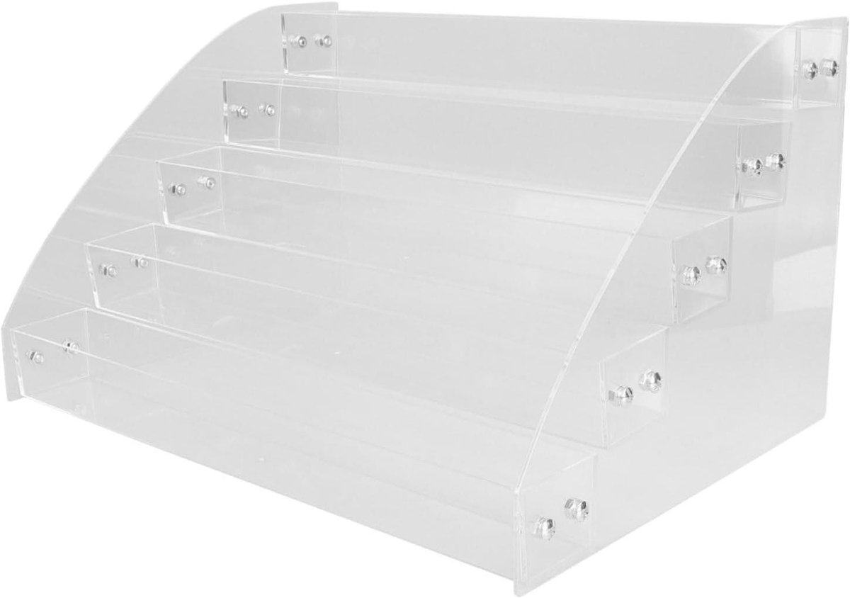 Nagellak Opbergrek - Cosmetica Organizer - Nagels Salon - Meerlaagse Acryl - 31x22x17 cm - Transparant
