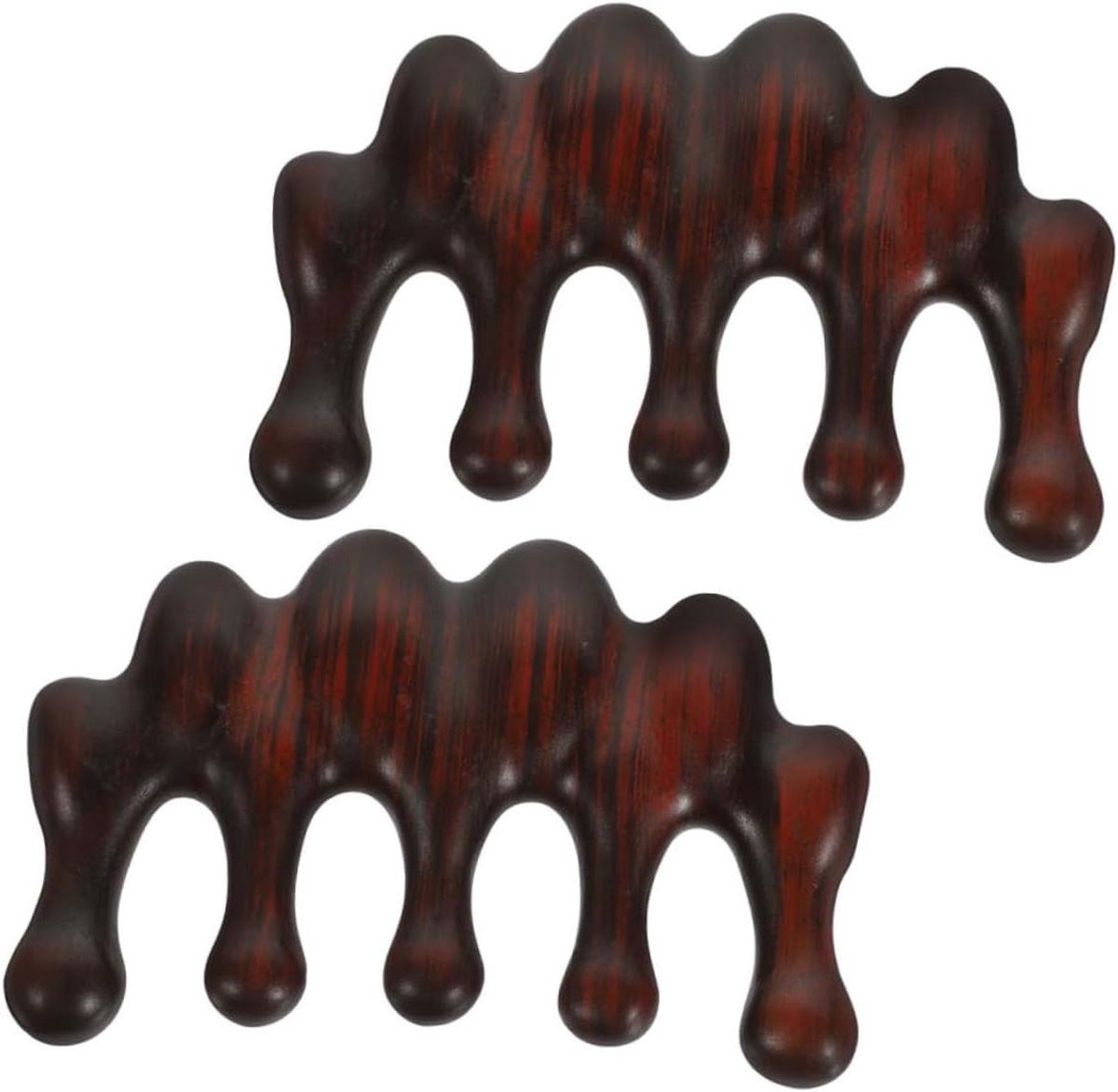 Houten Kam - Massage Kam Ontklitter - Hoofdhuid Masseren - Brede Tanden - 95 x 6 x 16 cm - Bruin