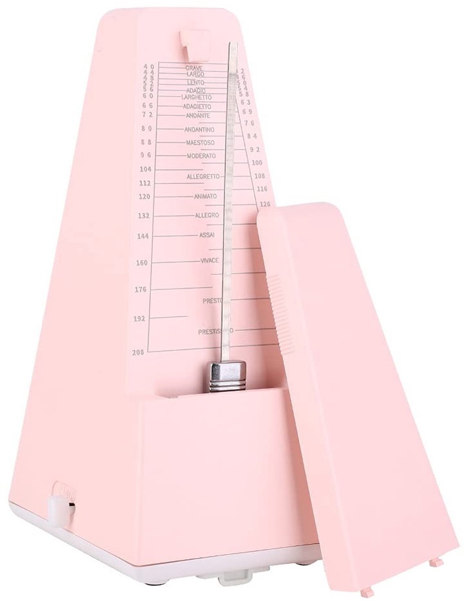 Traditionele Metronoom in Roze - Perfect voor Piano, Gitaar en Viool