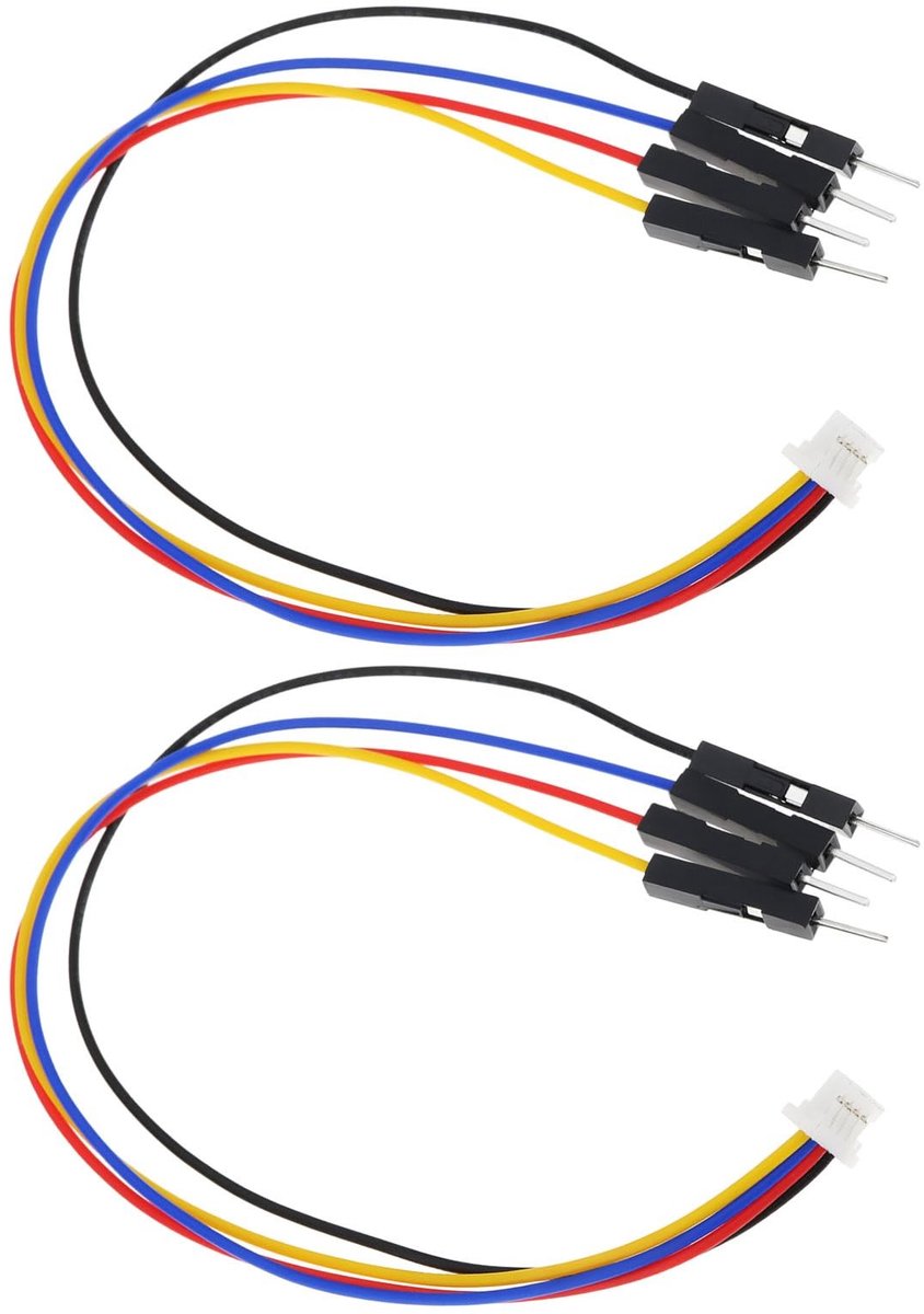 aladdien - JST-SH Female naar 4-Pin Male Kabel - 150mm - Verbinding - Voor Qwiic en SparkFun - Hoogwaardige kwaliteit - Ideaal voor projecten - Gesc...