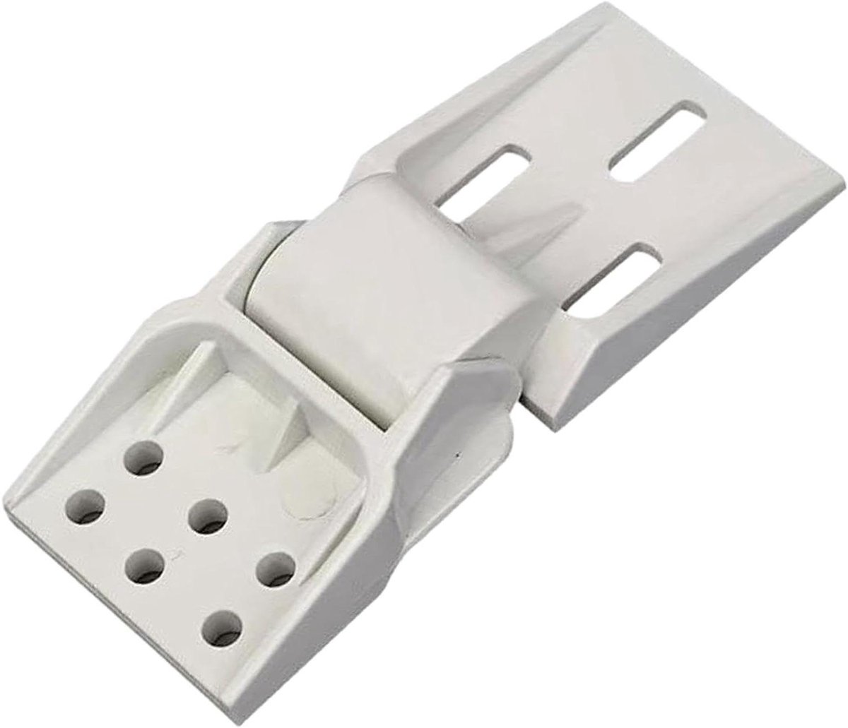 Scharnier Diepvrieskist Vrieskist Scharnier Apparaat Reparatie Veilig ABS Materiaal 2.8 x 8.8 x 2.8 cm Wit