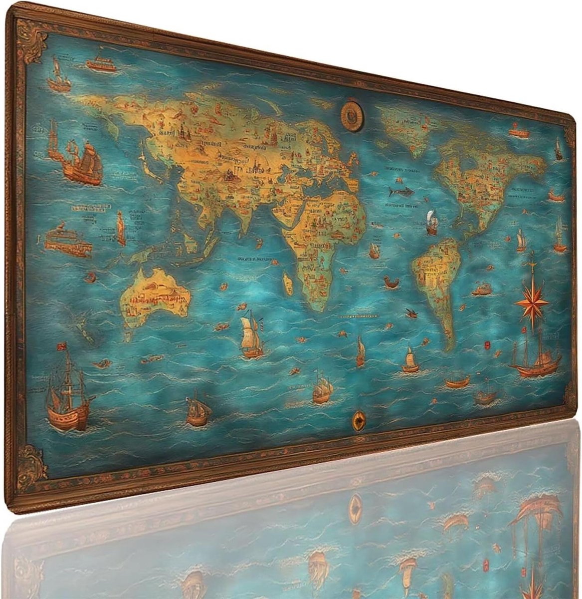 XXL Muismat - Bureauonderlegger Grote Muispad - Gaming en Kantoor - Antislip Waterdicht - 100 x 40 cm - Blauw