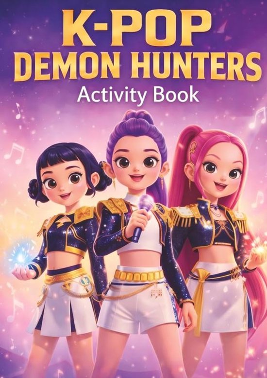 KPop Demon Hunters Activity Book for Kids Ages 6-10 - cover