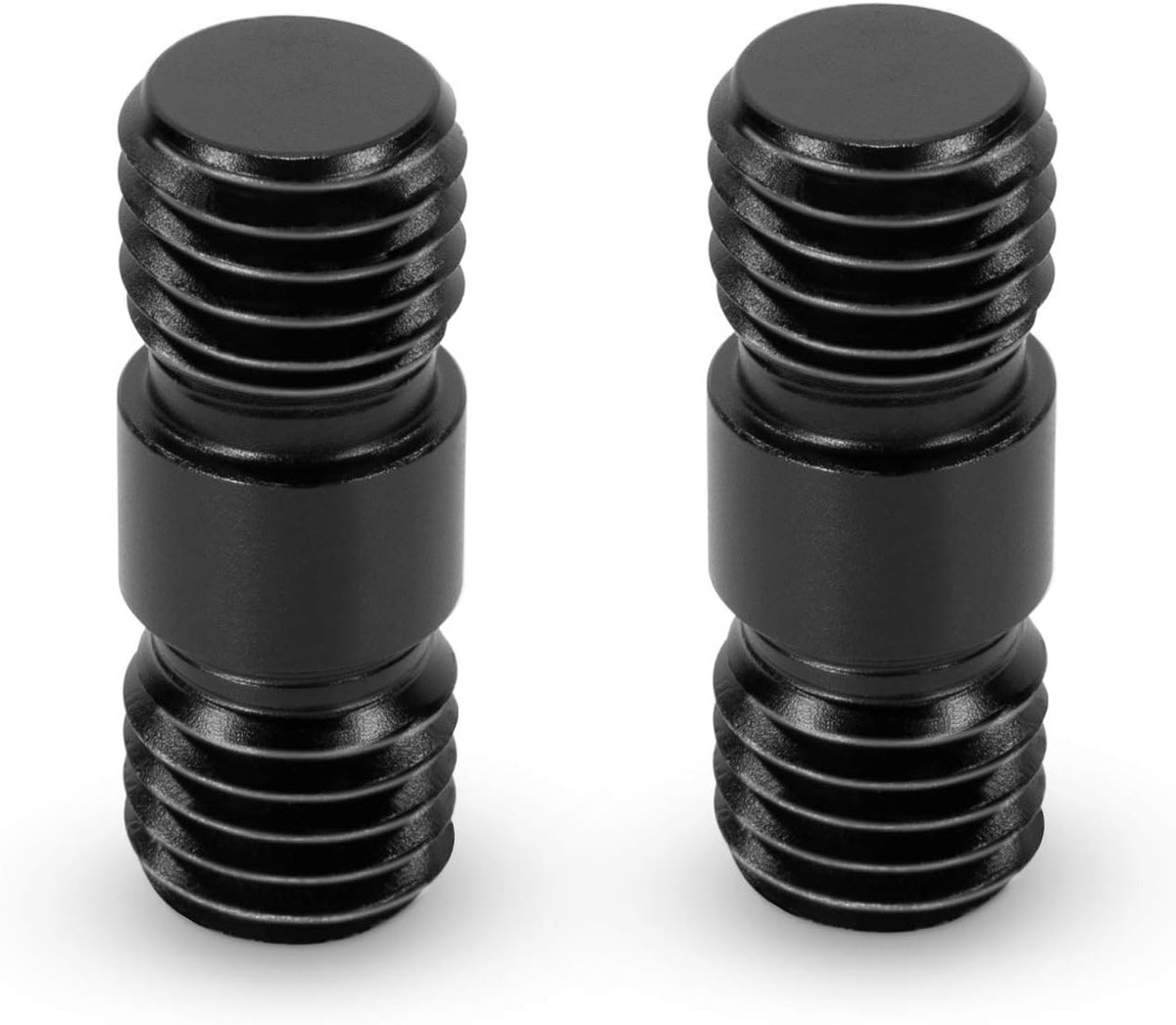 Camera Rod Connector met M12 Draad voor 15mm Aluminium Stangen - Set van 2 Stuks voor Stabiele Bevestiging en Professionele Fotografie