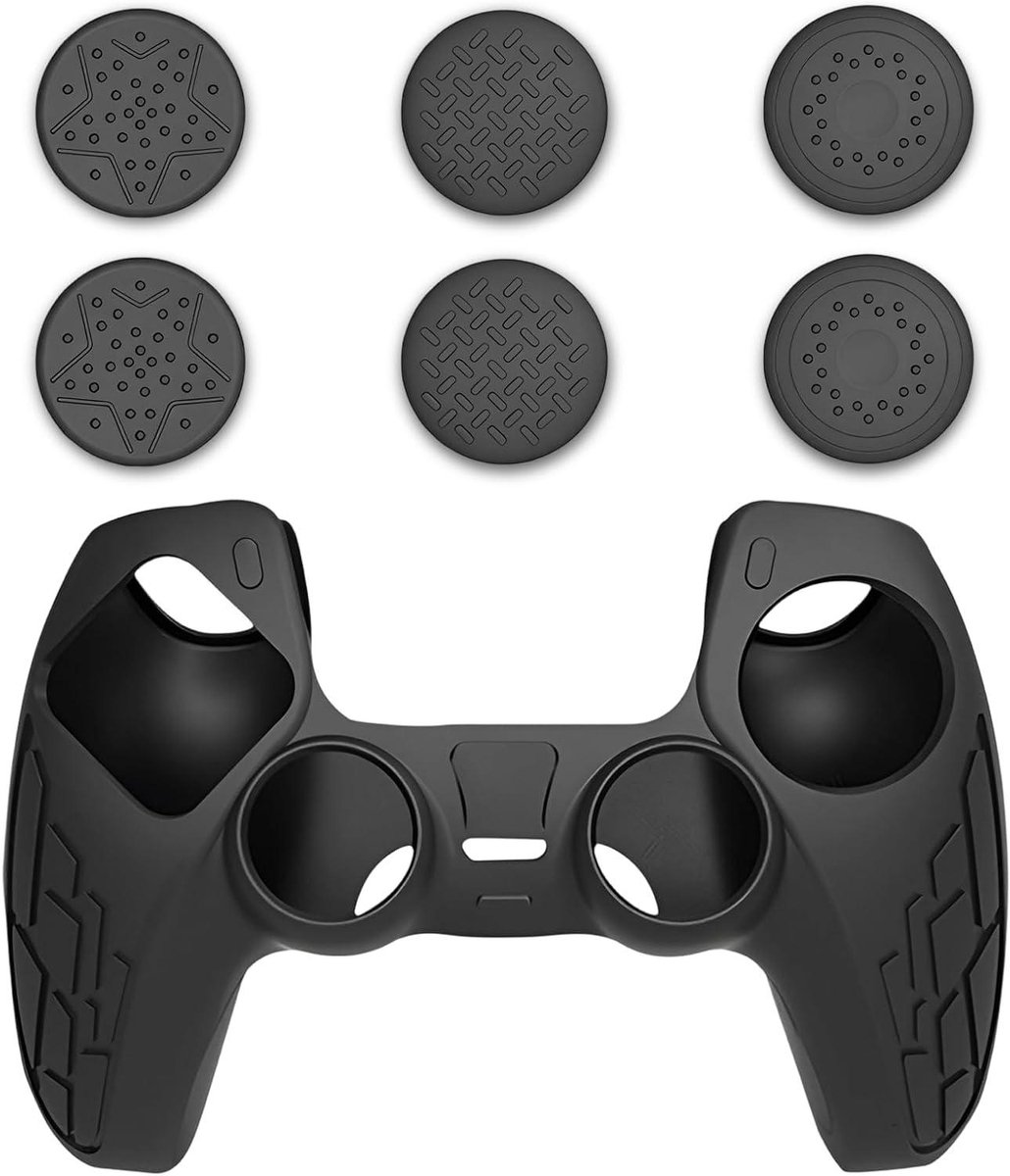 Controller Beschermingsset - Thumbstick Dopjes - Gaming Precisie - Volledige Schokbescherming - 6 stuks - Zwart