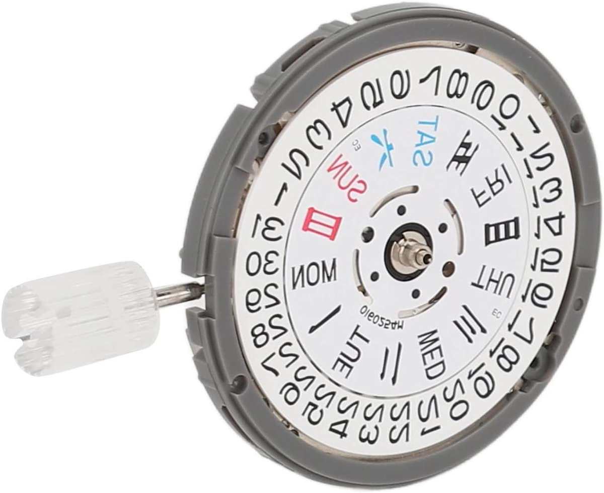 Automatisch Mechanisch Uurwerk - Horloge Onderdeel - Horloge Reparatie - Dubbele Datum Kalender - 27.4 mm - Zilverkleurig