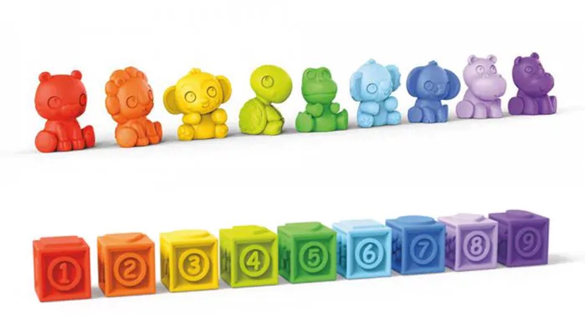Stapelblokken cadeauset cubes & cuties - Bright Starts - vanaf 3 maanden