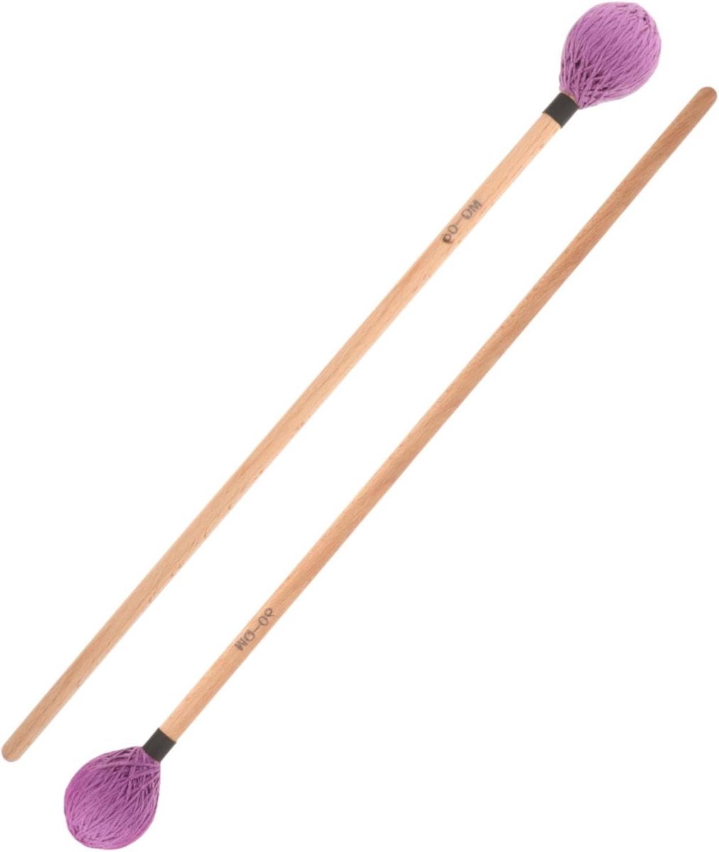 Xylofoonhamers - Drumstokken Mallets - Muziek Maken - Comfortabele Grip - 39 cm - Paars
