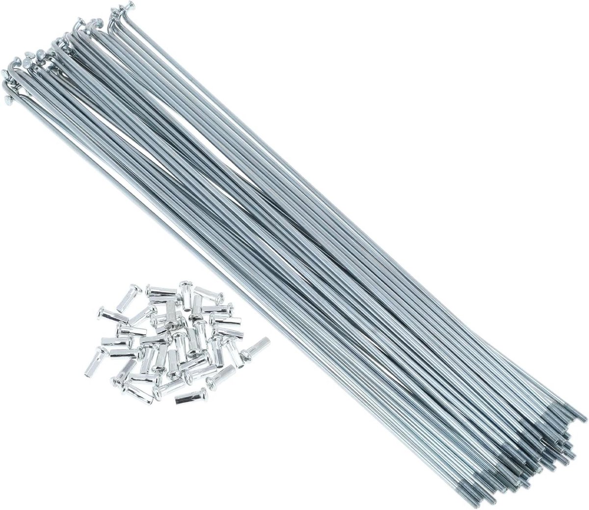 Fietsspaken Set - Fietswiel Spaken - Fietsreparatie - Verzinkt Staal - 241mm - Zilverkleurig