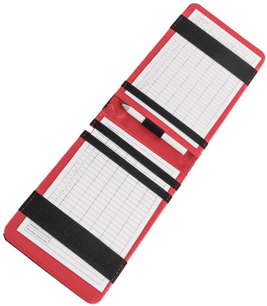 aladdien - Golf Scorekaart - Golf Scoreboek met Krokodillenpatroon - Zwart 18x11cm - Scorekaarthouder - Ideaal voor Golftoernooien en Oefeningen van Aladdien — afbeelding 3