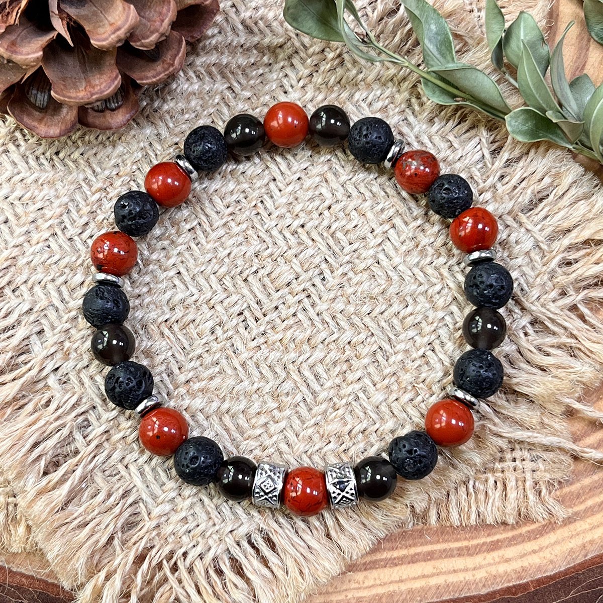 TERRA VII - NUSARAYA - Armband Edelstenen - Api Bromo - 21 cm
