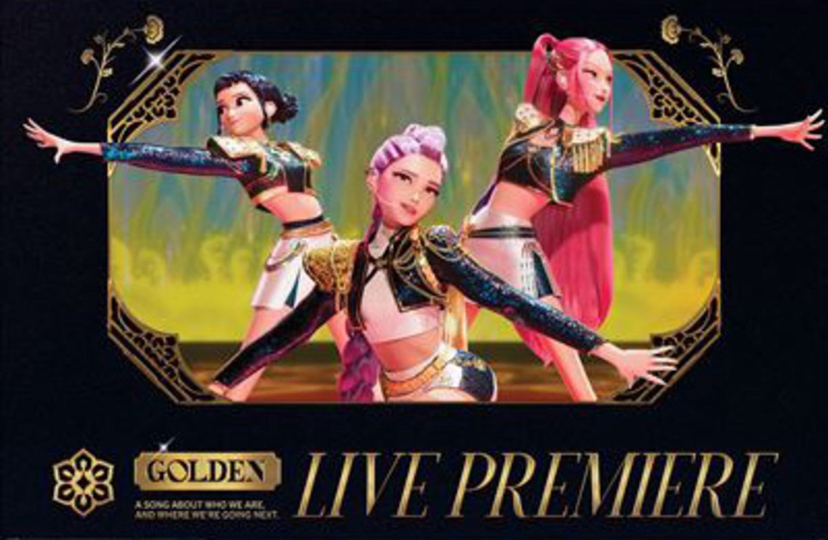 Pyramid Poster KPop Demon Hunters - Golden Live 91,5x61cm Divers