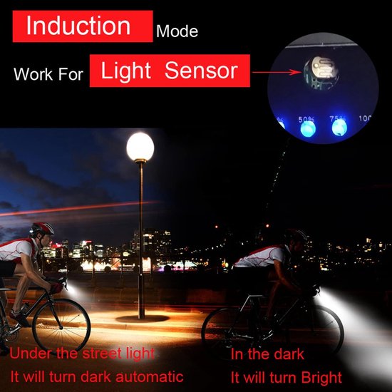 VHV - Fietsverlichting Bluetooth Speaker - LED Voorlicht met Telefoonhouder en Powerbank - 800 lumen, 6 lichtstanden, 4000 mAh accu, powerbank functie - voor Mountainbike, E-bike, Stadsfiets en Outdoor Ritten — afbeelding 5