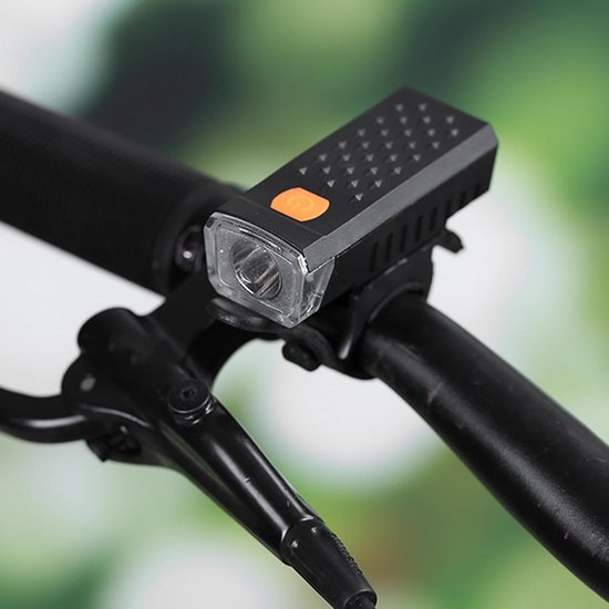 VHV - Fiets voorlicht - LED fietslamp - oplaadbare koplamp USB oplaadbaar waterbestendig - voor stadsfiets, racefiets en mountainbike — afbeelding 3