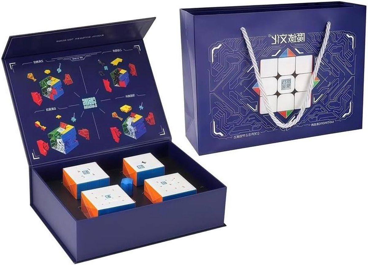 Speed Cube Set - Puzzel Kubus - Hersentraining - Soepele Rotatie - 2.3.4.5 Lagen - Multicolor