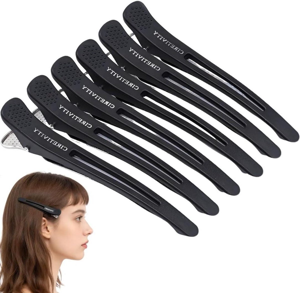 Haarklemmen - Haarspelden Klemmen - Haar Styling - Professionele Grip - 115 cm - Zwart