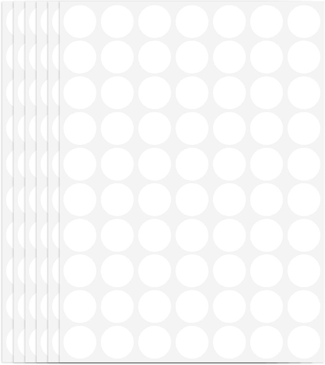 Dot Stickers - Cirkel Labels - Kleurcodering Organiseren - Beschrijfbaar Papier - 3/4 Inch - Wit
