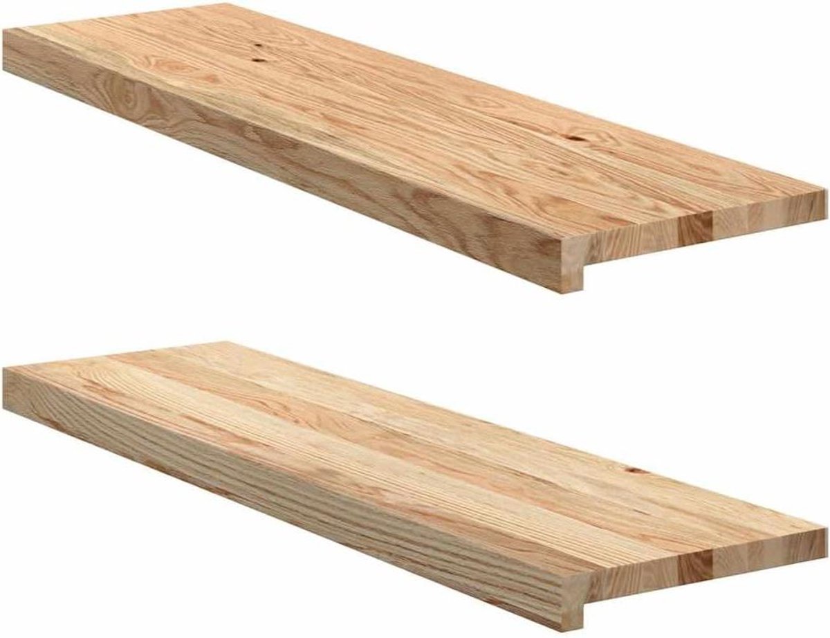 Vensterbank Eikenhout - Plank Raam - Decoratie Presenteren - Massief Hout - 70x15x2 cm - Natuurlijk